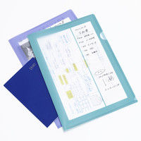 ビバリー 書けるクリアファイル リスト パープル CF-031A 1セット（10枚セット）（直送品）