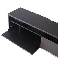 HAMILeX Badic（バディック）シリーズ リビングボード テレビ台 ブラック木目柄 幅1200×奥行350×高さ398mm B-7302 1台（直送品）