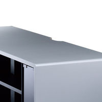 TIMEZ WSシリーズ テレビ台 オーディオラック シルバー/ブラック 幅1635×奥行430×高さ415mm TV-WS1600 1台（直送品）