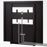 HAMILeX Walmore（ウォルモア） テレビスタンド ブラック 棚板寸法：幅798.5×奥行380mm WA-8317 1台（直送品）