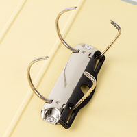 リヒトラブ リクエスト D型リングファイル A4S 2穴 500枚収容 グレー G2250-27 1冊