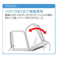 リヒトラブ リクエスト クリヤーブックA2S 20ポケット クリアー G3117-1　1冊
