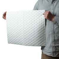 小野商事 オイル吸着マット 100枚入り 4mm×400mm×500mm 油拭きマット WS6040 1セット(100枚)