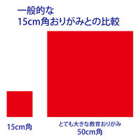 クラサワ とても大きな教育おりがみ 15色 50×50cm P0134 1袋（15枚入）
