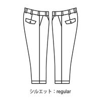 秋冬作業服 ワンタック パンツ 綿100% 吸汗 ストレッチ G731 下 シルバーグレー LLサイズ 3113202006 1点（直送品）