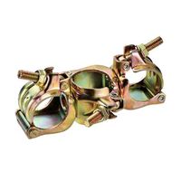 エスコ φ48.6mm 三連クランプ(直交) EA948TE-17 1セット(5個)（直送品）