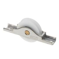 エスコ 30mm 戸車(平型・ポリアセタール樹脂車・ステンレス枠) EA986RH-21 1セット(5個)（直送品）