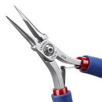 エスコ 136mm 精密プライヤー(ESD/半丸/バネ付) EA535B-22 1丁（直送品）