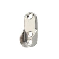 エスコ 楕円パイプ用ブラケット(壁付用) EA951EY-25 1セット(40個)（直送品）