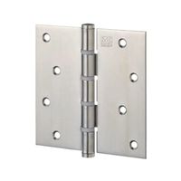 エスコ 102x102mm 義星丁番(SUS304/鏡面クローム) EA951HC-9 1セット(3個)（直送品）