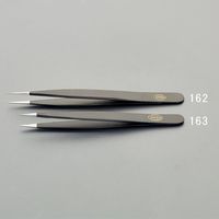 エスコ 0.25x120mm/ 3 精密用ピンセット(ステンレス製) EA595AK-162 1セット(10個)（直送品）