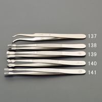 エスコ 115mm/532B 精密用ピンセット(ステンレス製) EA595AK-137 1セット(3個)（直送品）