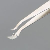 エスコ 120mm/ 37S WAFER用ピンセット(ステンレス製) EA595AK-150 1セット(3個)（直送品）