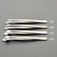 エスコ 120mm/200A WAFER用ピンセット(ステンレス製) EA595AK-153 1セット(3個)（直送品）