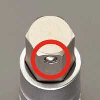 エスコ 1/4”DR [HexーPlus]ロングビットソケット(ホールド/5個) EA617AJ-805 1セット（直送品）