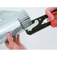 エスコ 52mm/248mm ダクトしぼりプライヤー EA627AX-3 1丁（直送品）