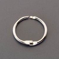 エスコ 32mm チェーンキャッチ(スチールニッケルメッキ製) EA638JG-131 1セット(10個)（直送品）