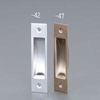 エスコ 120x 27 mm 引戸取手(ステンレス製/AG) EA951C-49 1セット(15個)（直送品）