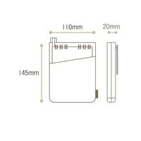 エスコ 110x145x 20mm マルチポーチ(レッド) EA927AG-131 1セット(5個)（直送品）