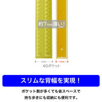 キングジム クリアーファイル ヒクタス(透明) アカ 7281TW-R 1冊