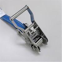 エスコ 25mmx 6.0m/ 254kg ベルト荷締機(両端フック/SUS EA982SF-6 1個（直送品）