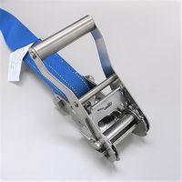 エスコ 50mmx 6.0m/ 764kg ベルト荷締機(両端フック/SUS EA982SF-26 1個（直送品）