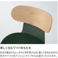 【組立設置込】コクヨ イングライフ 固定肘 背合板 5本脚 ウレタンキャスター ミディアムグレージュ×ホワイトアッシュ 1脚（直送品）