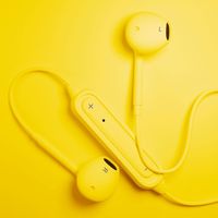 PGA Bluetooth(R) 5.0搭載 ワイヤレスステレオイヤホン インナーイヤータイプ イエロー PG-BTE12IE7YE 1個