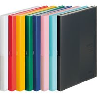 リヒトラブ クリヤーブック<soeru> A4S 40ポケット マンダリンオレンジ N8102-4 1セット(1冊×5)