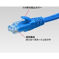 サンワサプライ カテゴリ6Aより線LANケーブル(ブルー・0.15m) KB-T6AY-0015BL 1個