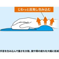 サンワサプライ 低反発リストレスト付きマウスパッド(ブルー) MPD-MU1NBL2 1個