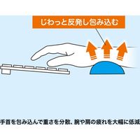 サンワサプライ キーボード用低反発リストレスト(ブラック) TOK-MU3NBK2 1個