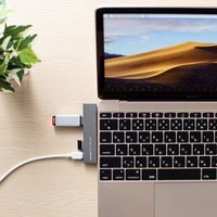 サンワサプライ USB Type-C コンボ スリムハブ USB-3TCH21SN 1個（直送品）