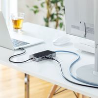 サンワサプライ USB Type-C ドッキングステーション USB-DKM2BK 1個（直送品）