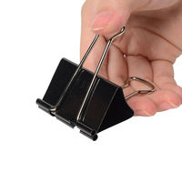 プラス ダブルクリップ 超特大 黒 1箱（10個入） CP-101（わけあり品）