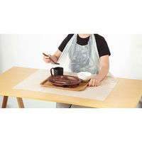 アスクル お食事エプロン（使いきり）ポリエチレン介護用 ホワイト 1箱（50枚入）  オリジナル（わけあり品）