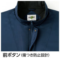 Asahicho（旭蝶繊維） 14100 ポケットレスブルゾン ネイビー 3L 1枚（直送品）