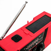 セーフラン安全用品 多機能充電防災ラジオライト (スマホ充電可能) J2460-RD 1個