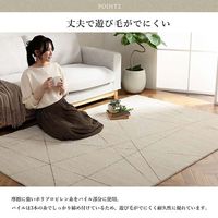 イケヒコ クォーツ ラグ 1330×1900mm 1320550010201 1枚（直送品）