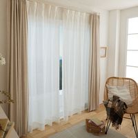 スミノエ コルネ セミオーダー レースカーテン リントネ 1200×1690mm ナチュラルホワイト １セット(2枚入)（直送品）