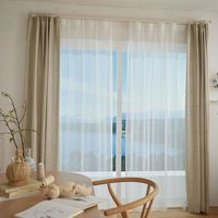 スミノエ コルネ セミオーダー レースカーテン パピルネ 1000×2040mm ナチュラルホワイト １セット(2枚入)（直送品）