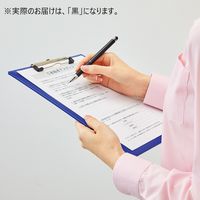 リヒトラブ 軽量クリップボード＜抗菌＞ 黒 A2990-24 10枚