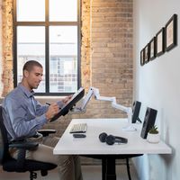 エルゴトロン LX 延長用アーム ホワイト 45-289-216 1台