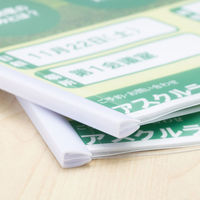 アスクル　レール式クリアーホルダー　A4タテ　10枚とじ　ホワイト　10冊　ファイル  オリジナル（わけあり品）