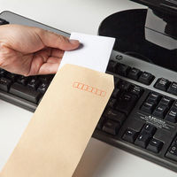 アスクル　オリジナルクラフト封筒　長4〒枠あり　茶色　1000枚  オリジナル（わけあり品）