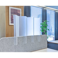 プラス 飛沫防止 屏風型パーテーション 幅600×奥行90×高さ550mm マット BDP-55R-MT 1個（取寄品）