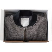 ヘッズ 無地シルバーグレーギフトボックス-L1 外寸：W343×H115×D245mm MSG-LGB1 1セット（10枚）