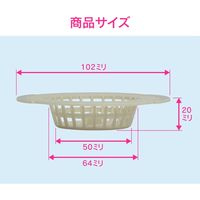 カクダイ 【まとめ買い】 ガオナ ヘアキャッチャー ユニットバス用 お風呂の排水口カバー 10.2センチ 日本製 GA-FW042 1セット(10個)