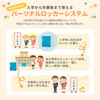 【軒先渡し】Netforce ネットフォース キューボイド ロッカー 幅350×奥行450×高さ450mm BK×BK 1台（直送品）