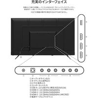 ジャパンネクスト 50インチ 4K液晶ディスプレイ 3840x2160 VA HDMIx3 5年保証 JN-V50U2-M-H5（直送品）